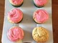 citroen cupcake met frambose buttercream